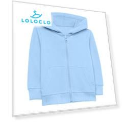 Кофта на молнии с капюшоном (18-24м Голубой) LOLOCLO