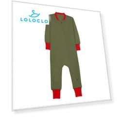 Комбинезон из флиса для малышей (9-12м Оливковый) LOLOCLO