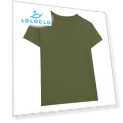 Футболка прямого кроя (4-5 Оливковый) LOLOCLO