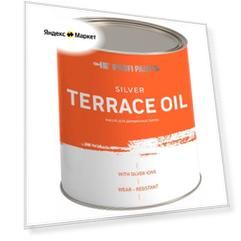 Масло для дерева PROFIPAINTS Масло для деревянных террас Silver Terrace Oil, белый, 0.9 л