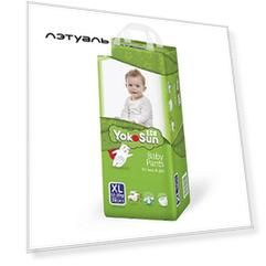 YOKOSUN Детские подгузники-трусики Eco размер XL (12-20 кг), 38 шт. 0.012