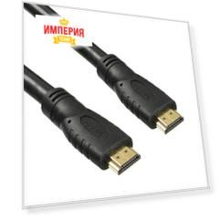 Кабель Buro HDMI 2.0 HDMI (m)-HDMI (m) v2.0 20м GOLD черный