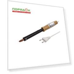 Паяльник сетевой, 100 Вт, 230 В, рукоятка дерево, плоское, с подставкой, TDM Electric, Гранит ПД-100, SQ1025-0405