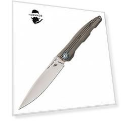 Складной нож CH Journey Silver, сталь M390, рукоять титан