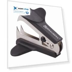 Антистеплер BRAUBERG Classic 222547 для скоб № 10 и № 24/6, с фиксатором, черный