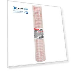 Лента BRAUBERG BRAUBERG 223124 канцелярская, клейкая, 19 мм х 10 м, 12 шт, прозрачные