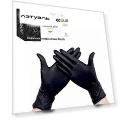ECOLAT Перчатки нитриловые Black размер M