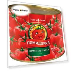 Помидорка томатная паста, жестяная банка, 2.2 кг, 2.2 л