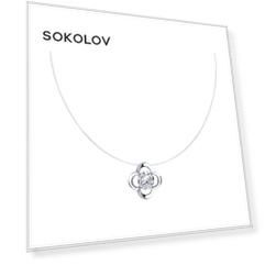 Колье SOKOLOV из серебра с фианитом