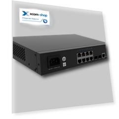 Коммутатор управляемый QTECH QSW-4610-10T-AC L2, 8х10/100/1000BASE-TX, 2х100/1000Base-X SFP, 8K MAC-адресов, 4К VLAN, 8 Queue, питание 100-240V АС