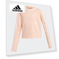 Укороченный лонгслив 3-Stripes adidas Originals