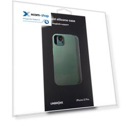 Чехол UNBRÖKE УТ000027804 liquid silicone case MagSafe support для iPhone 13 Pro, зеленый