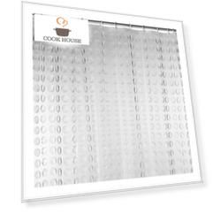 Штора для ванных комнат 180 х 200 см Ridder Loupe полупрозрачный