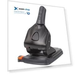 Дырокол BRAUBERG Heavy duty 228496 металлический, до 65 л, эргономичный, черный