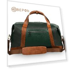 Дорожная сумка Brig Green  Зелёный, Коричневый