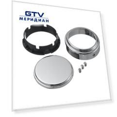Заглушка для трубы ф-50 мм, хром