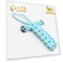 Игрушка канатная "Лапта", до 32 см, 90 г, мятная