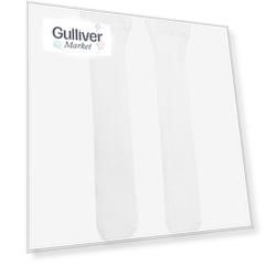 Гольфы эластичные с мелким рисунком белые 40 den Gulliver