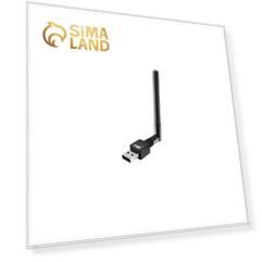 Адаптер W-iFi RITMIX RWA-220, с антенной, USB, 150 Мбит/с, чёрный