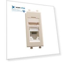 Розетка компьютерная DKC 4405371 RJ-45 модульная, кат.6А, "Ванильная дымка", 1 модуль, "Avanti"