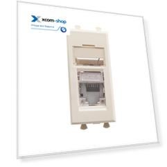 Розетка компьютерная DKC 4405391 RJ-45 модульная, кат.6 экранированная, "Ванильная дымка", 1 модуль, "Avanti"