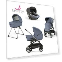 Коляска  Aptica System Quattro 4 в 1 на шасси Aptica Graphite, Alaska Blue Inglesina