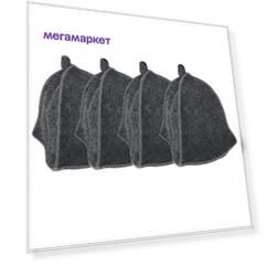 Шапка для бани Бацькина баня 10402-4 onesize черный
