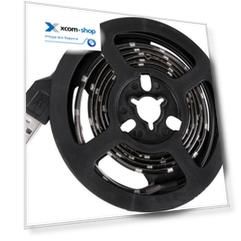 Лента Lamper 141-384 LED с USB коннектором 5 В, 8 мм, IP65, SMD 2835, 60 LED/m, цвет свечения зеленый