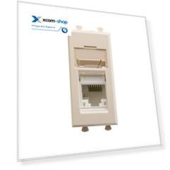 Розетка компьютерная DKC 4405461 RJ-45 модульная, кат.5е, "Ванильная дымка", 1 модуль, "Avanti"