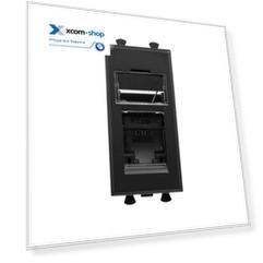 Розетка компьютерная DKC 4412291 RJ-45 модульная, кат.6, "Черный матовый", 1 модуль, "Avanti"