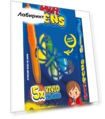 Фломастеры воздушные Vivid, 5 цветов