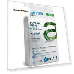 Сухой корм ALLEVA Holistic Dog Adult Ocean Fish Mini для взрослых собак мелких пород, с океанической рыбой и алое вера, 2 кг