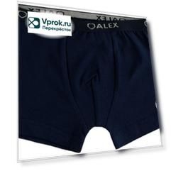 Трусы детские Alex Textile Boxer для мальчиков темно-синие Размер 5-6