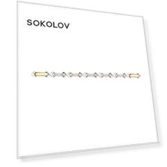 Браслет SOKOLOV из комбинированного золота с бриллиантами
