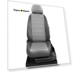 Чехлы на сиденья Mercedes Benz C-classe W204 с 2006-2014г. седан 5 мест с. серый-т. серый MB17-0303-EC17