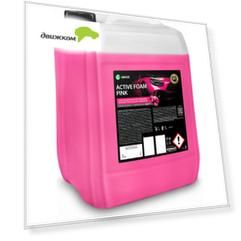 Шампунь для бесконтактной мойки "Active Foam Pink" (Grass) 20 кг Розовая пена