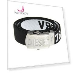 Черный текстильный ремень Diesel детский