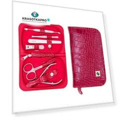 Staleks, Набор маникюрный Multi, крокодил красный