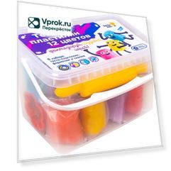 Тесто-Пластилин Genio Kids 12 цветов