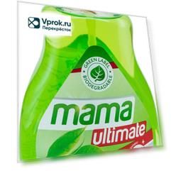 Средство для мытья посуды и детских принадлежностей Mama Ultimate с ароматом зеленого чая 1л