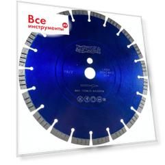 Турбосегментный алмазный диск по железобетону MESSER 300D-2.8T-12W-20S-25.4 01-16-301