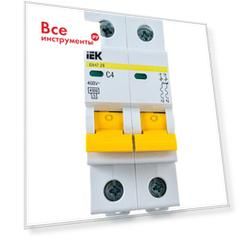 Автомат IEK ВА47-29 2п, C, 4А, 4.5кА MVA20-2-004-C