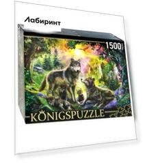 Puzzle-1500 "Ян П. КРАСНЫЙ. СЕМЬЯ ВОЛКОВ" (МГК1500-8487)
