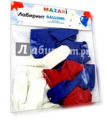 Шар воздушный ТРИКОЛОР, 30 см, 15 штук (М-8890)
