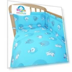 Комплект в кроватку Фея, Наши друзья, 6 предметов голубой