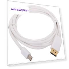 Кабель VCOM DisplayPort-Mini DisplayPort, M-M 1,8м White (CG681-1.8M)