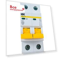 Автомат IEK ВА47-29 2п, B, 1А, 4.5кА MVA20-2-001-C