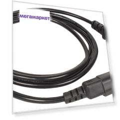Кабель VCOM IEC 320 C13-IEC 320 C14, M-F 1,8м Black (CE001-CU0.5-1.8M)