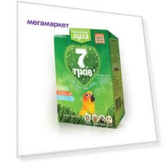 Травка для птиц Альпийские луга, лоток, 50 г