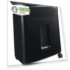 Шредер Cactus CS-SH-12-20-4X12 (секр.P-4); фрагменты 4х12мм; одновременная загрузка листов 12; объем 20лтр.; переработка: скобы, пл.карты